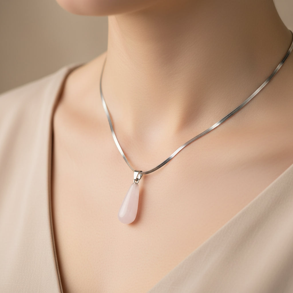 Cuarzo rosado lágrima