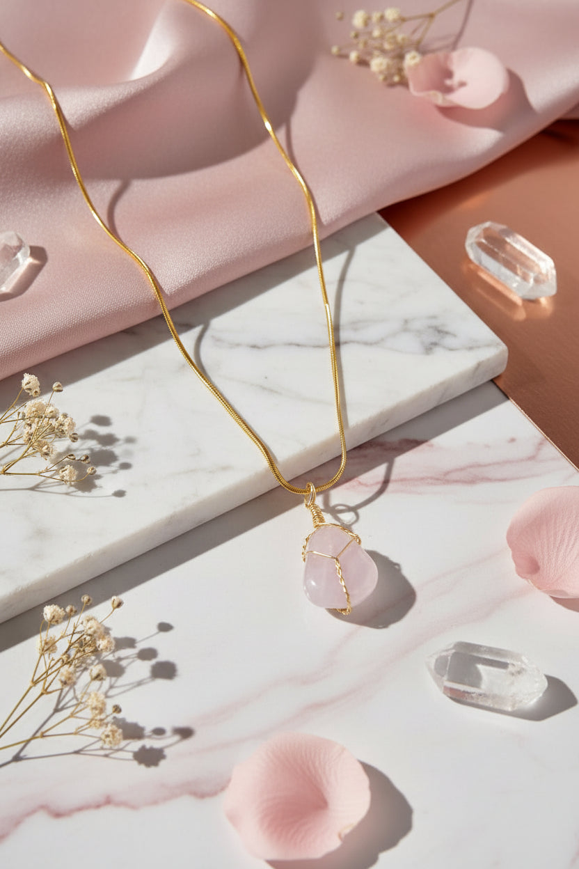 Cuarzo rosado pulido