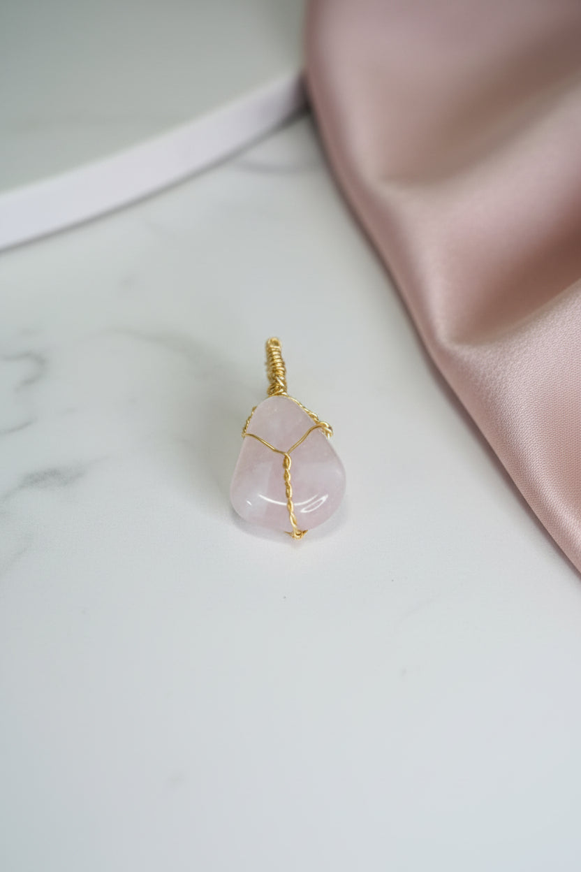 Cuarzo rosado pulido