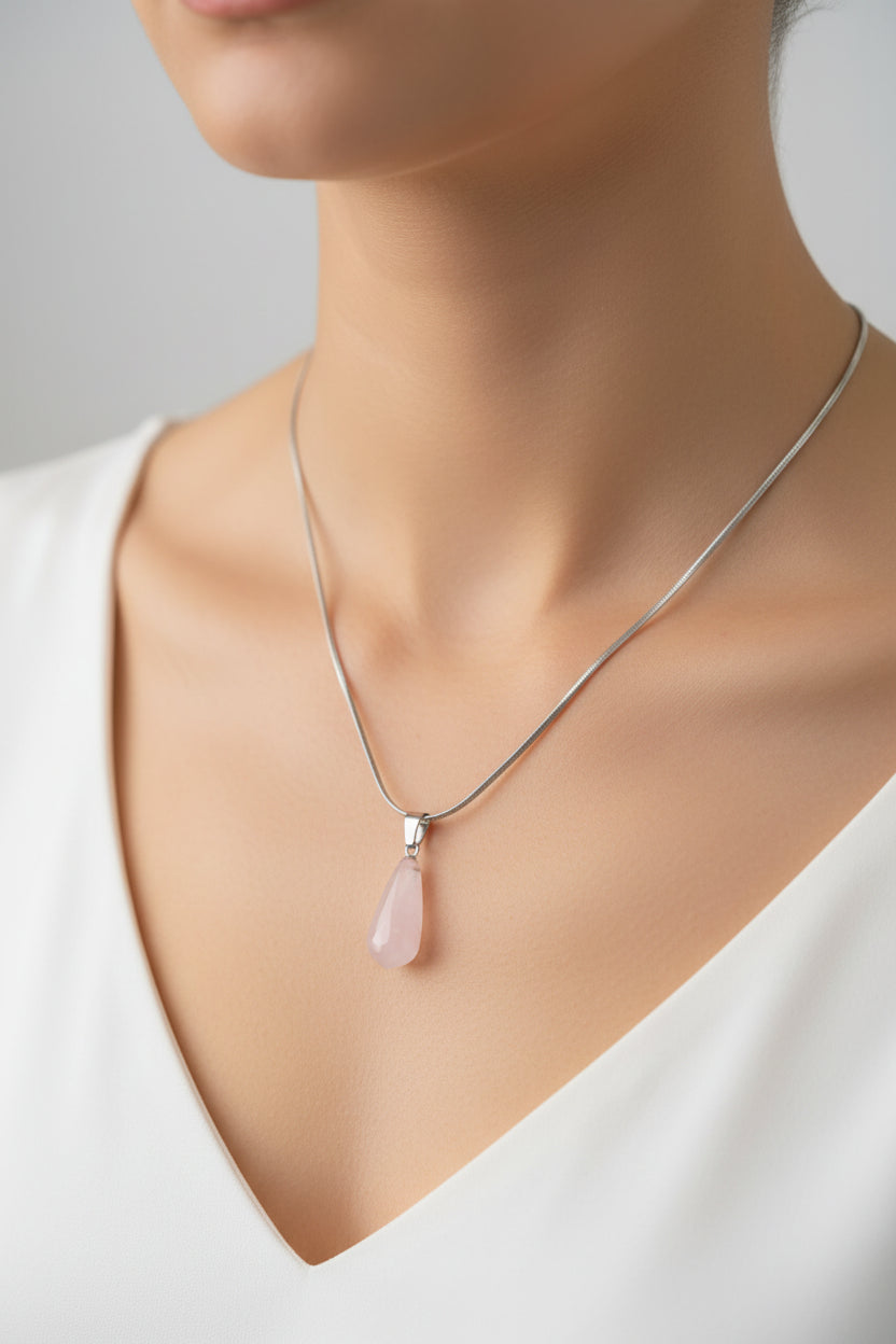 Cuarzo rosado lágrima