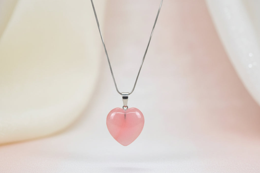 Ágata cherry dije corazón